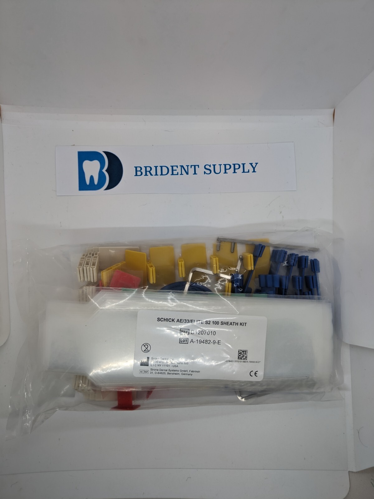 XCP Schick/Sirona Elite/33/AE Sensor Aimright Adhesive Holder Kit -w/100 Sheaths
