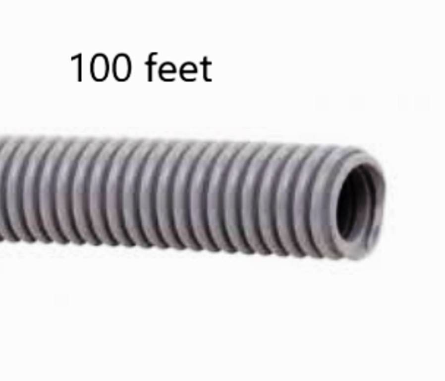 100 feet DCI dental VACUUM TUBING 1/2″ I.D CORRUGATED GRAY 0701. Flexible