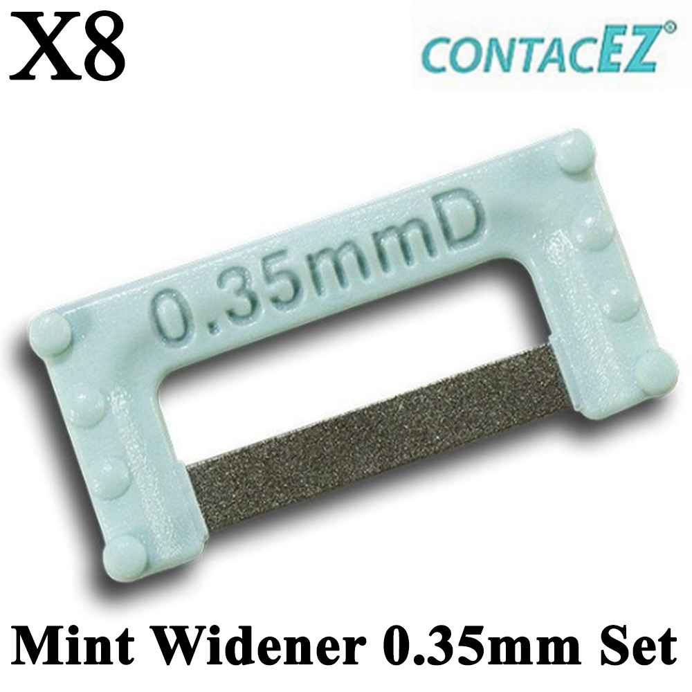 8pcs Dental ContacEZ Mint Widener 0.35mm Set