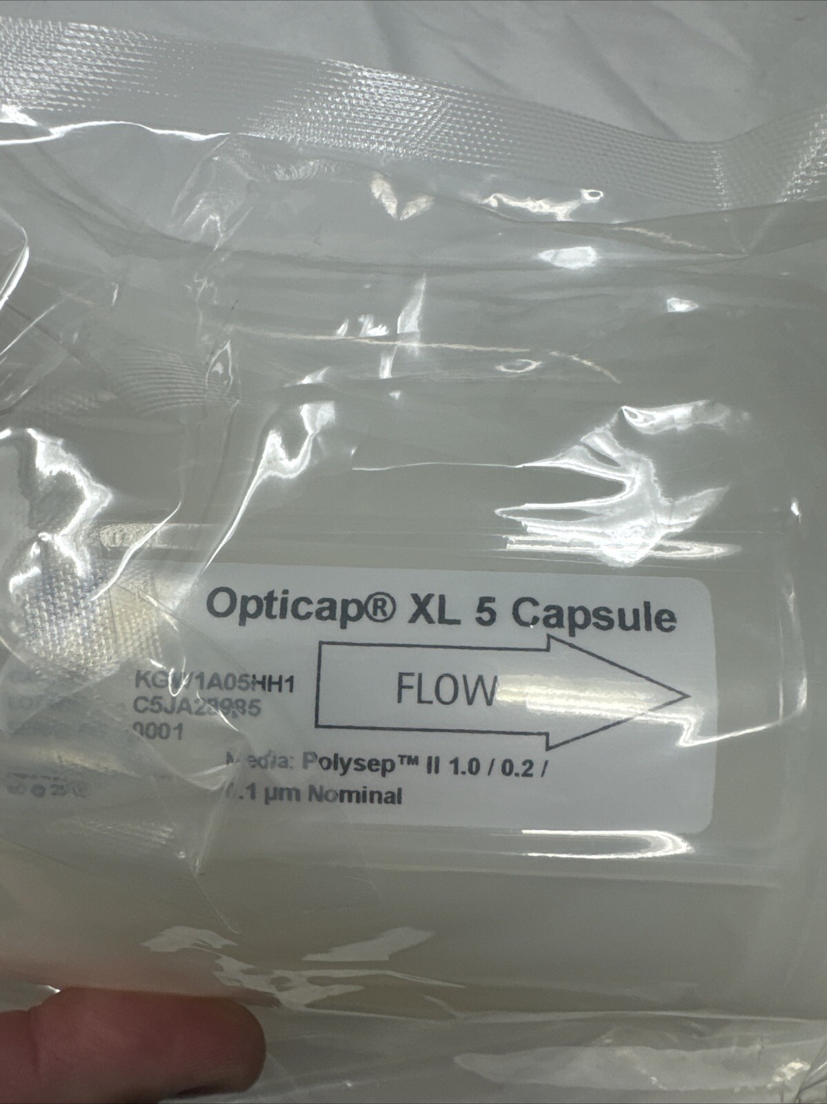Millipore Opticap XL 5 Capsule POLYSEP II 1.0/0.2/ 0.1 um KGW1A05HH1 Lab Part
