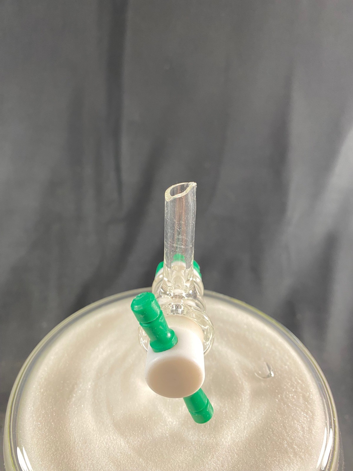 CHEMGLASS Glass 2000mL GL-45 Coarse Frit Solid Phase Peptide Synthesis Vessel