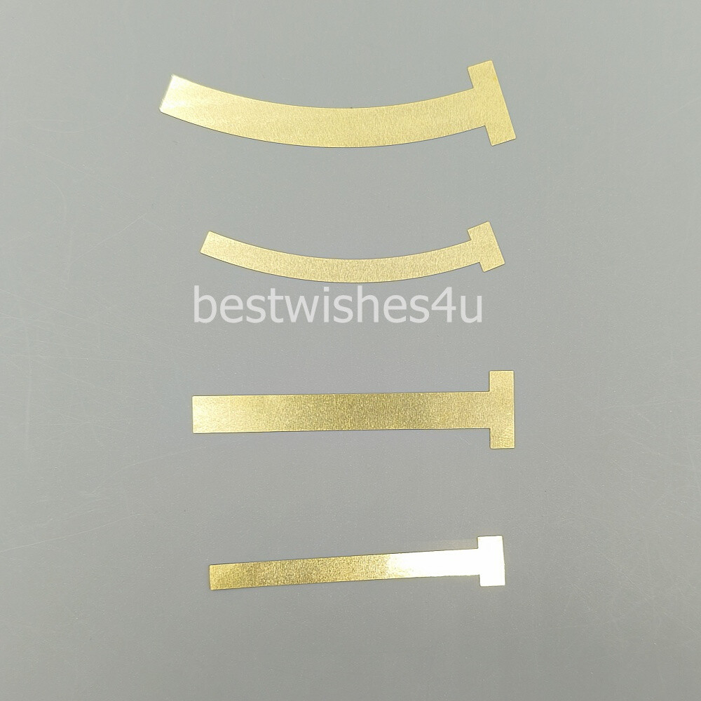 100/Bag Dental T- Band Brass Straight Large Small Curved Matrix Bands 0.05mm