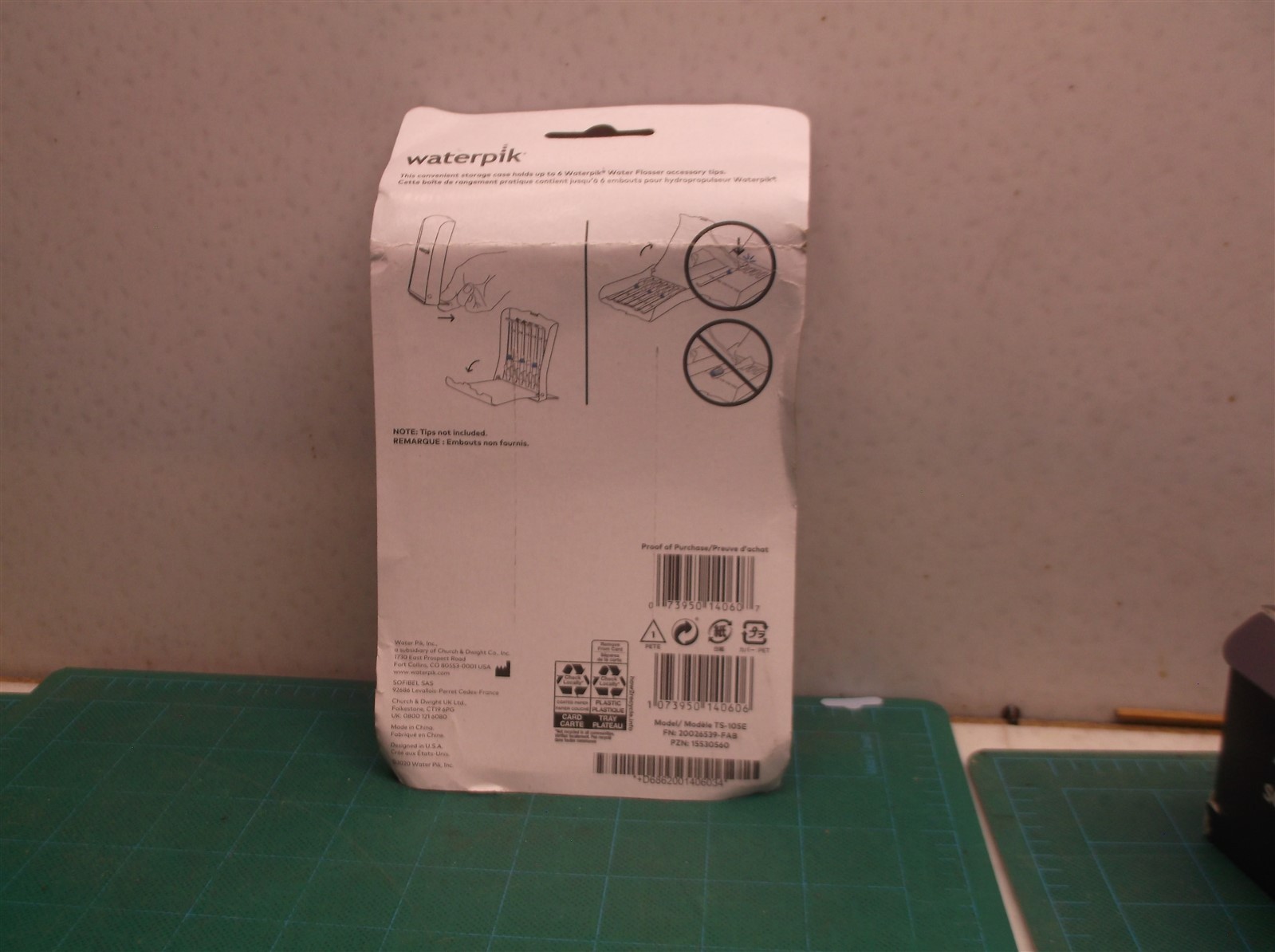 Genuine New Waterpik Tip Storage Case Holds Up To 6 Tips TS-105E – Sealed -T096