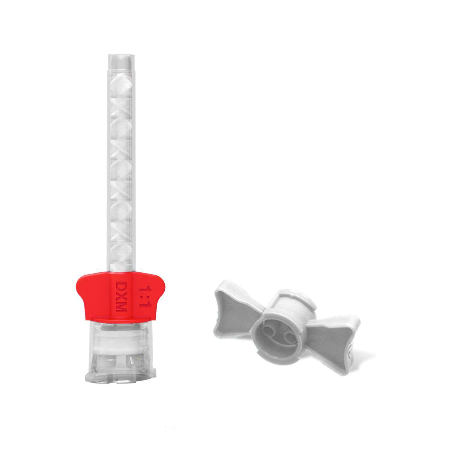 DX-Mixer Medium Body 1:1 HP Mixing Tips with White Wings, Large (5.4 mm), 48/Pk.