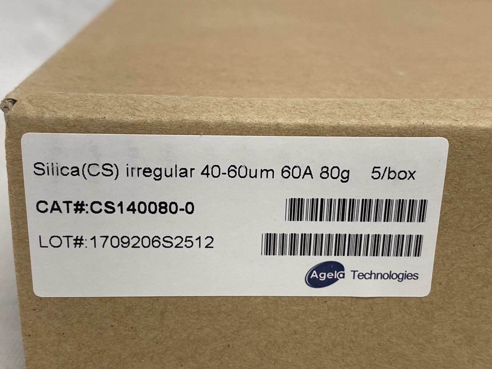 (5/Pk) AGELA Claricep Screw-On Flash Silica Column 40-60um 60A 80g CS140080-0