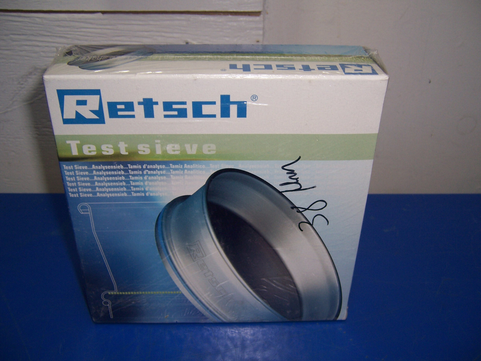 14461 Retsch 38 micron Test Sieve 200mm dia x 50mm SS metal