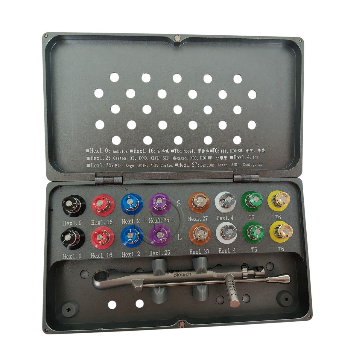 Dental Screwdriver Ratchet Hand driver Torque wrench compatible with Osstem /ICX