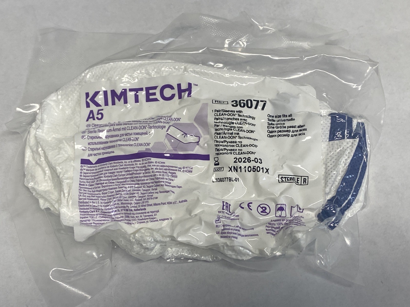 (4) CARDINAL HEALTH KIMTECH Disposable Arm Sleeve Protector Covers 36077 599