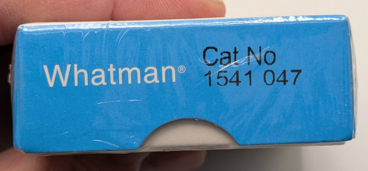 WHATMAN 1541-47 HARDENED ASHLESS FILTER PAPER, 47mm DIA, GRADE 541, (100 PACK)