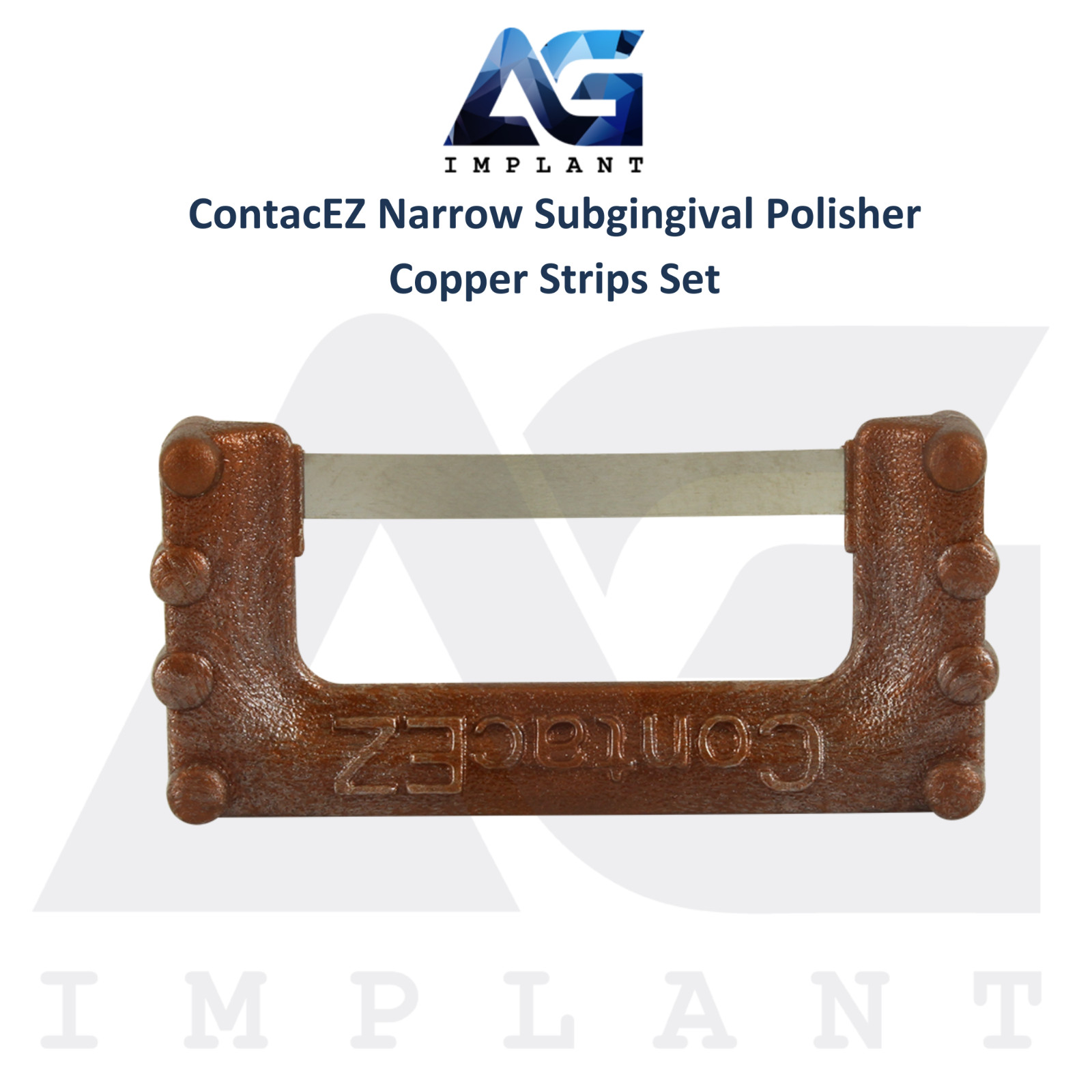ContacEZ Narrow Subgingival Polisher Dental Copper Strips 8pcs Single Sided