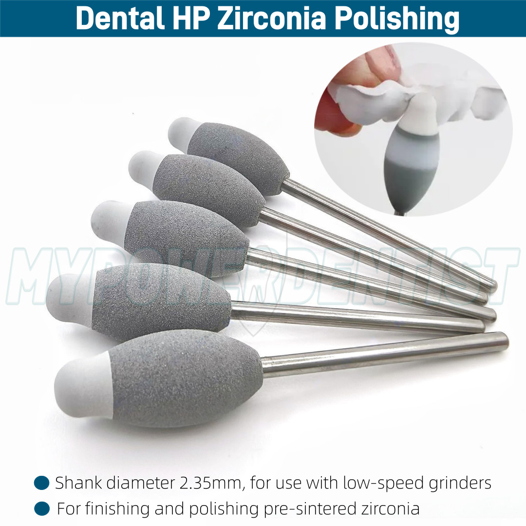 Dental HP Pre-sintered Zirconia Polishing 2-in-1 Shaping Polisher Tool