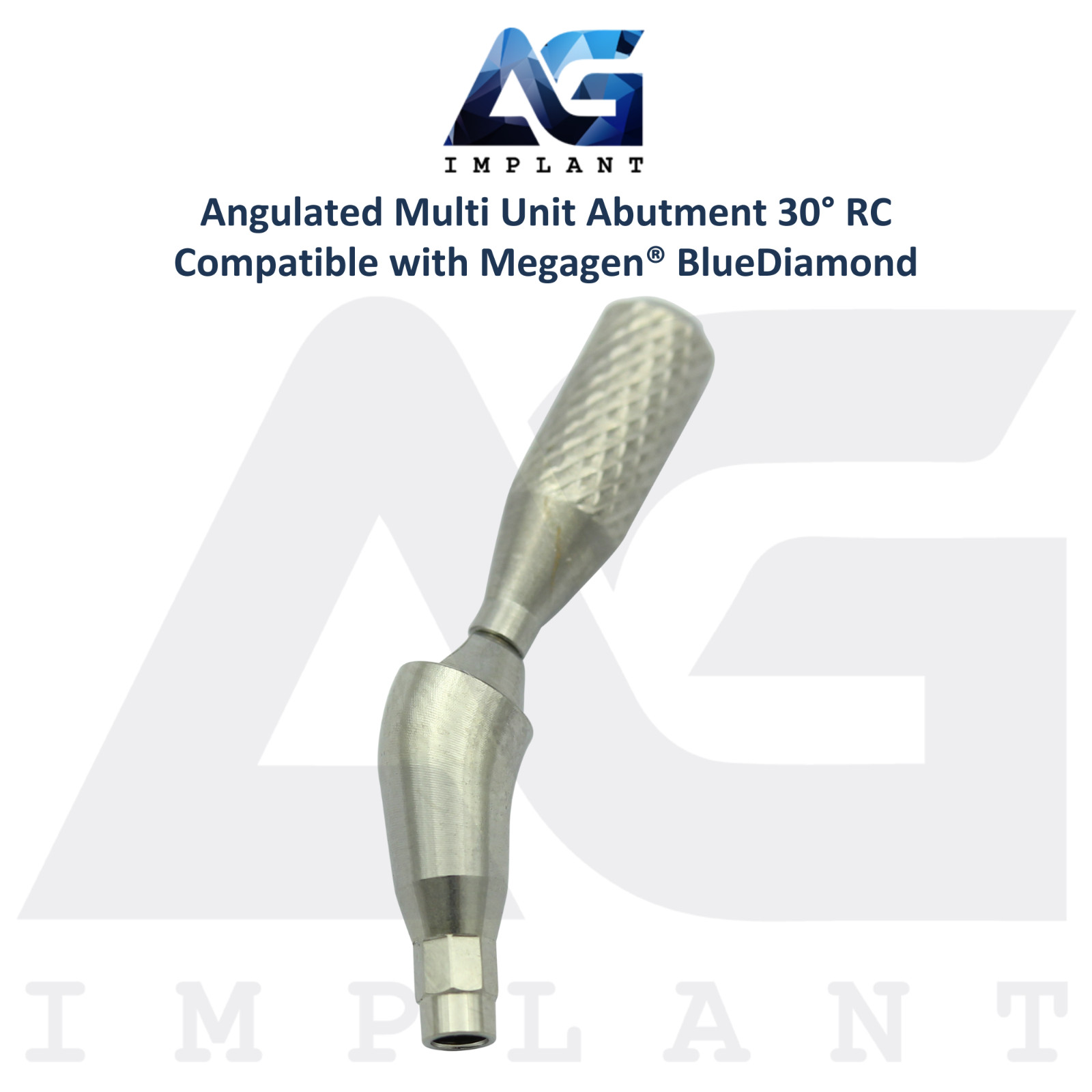 10 Angled 30° Multi Unit Prosthetic RC Int Hex Megagen® BlueDiamond Compatible