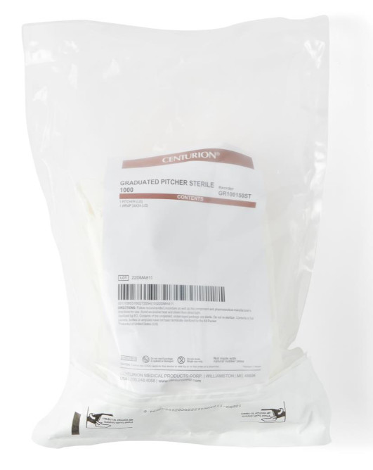 Centurion Graduated Pitcher 1000mL Latex Free Sterile GR100150ST