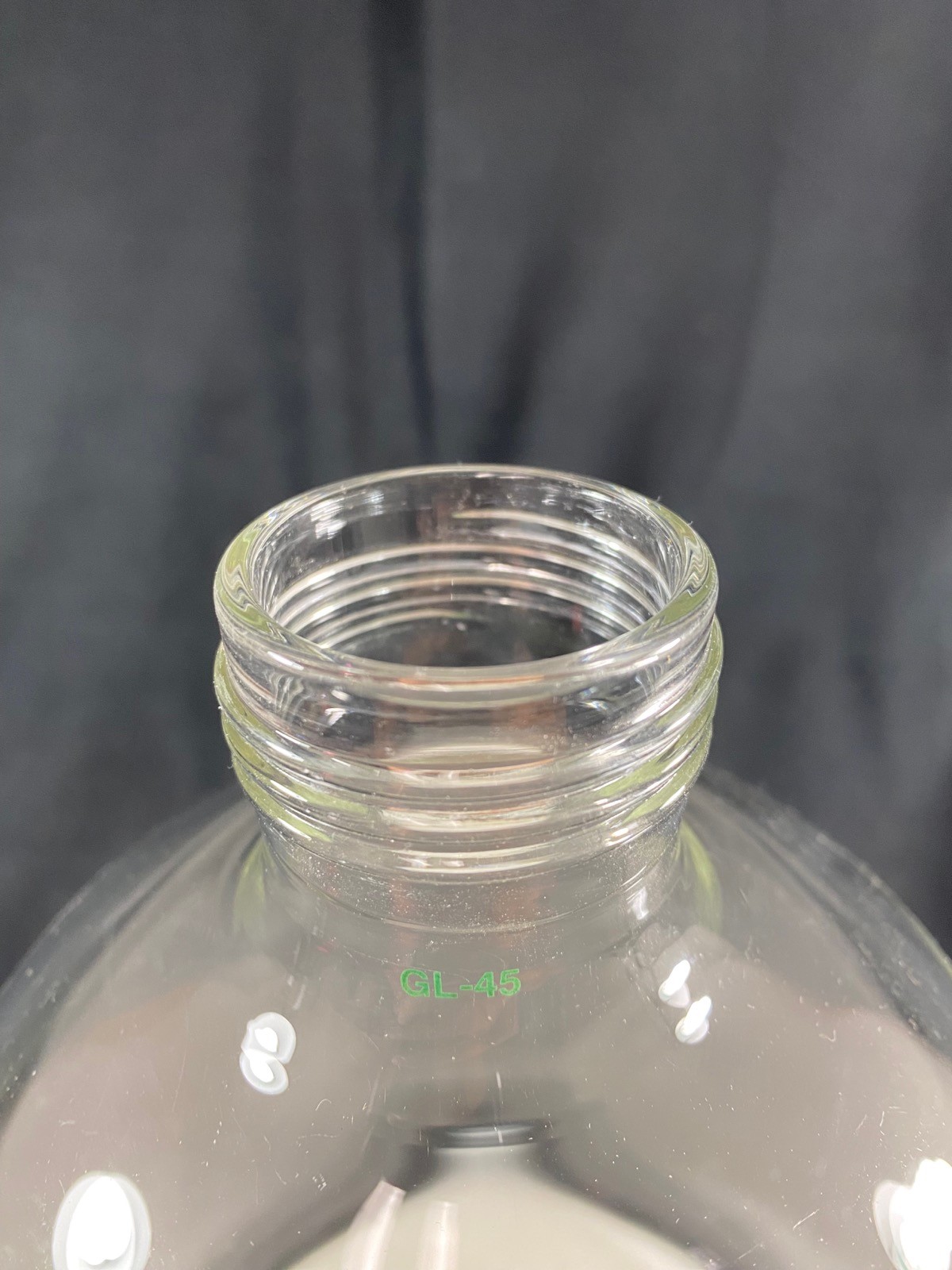 CHEMGLASS Glass 2000mL GL-45 Coarse Frit Solid Phase Peptide Synthesis Vessel