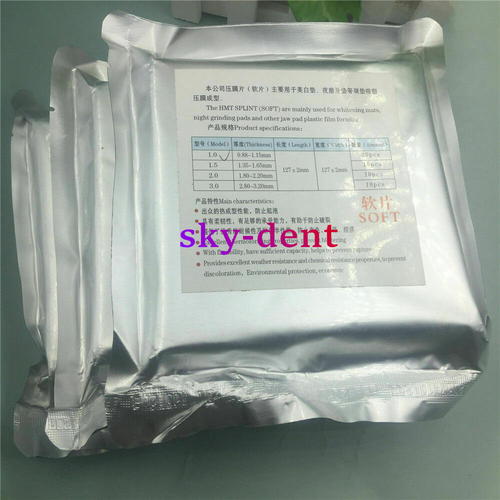 Dental Splint Thermoforming Plastic Material Vacuum Forming Soft/Hard 0.8mm-3 mm