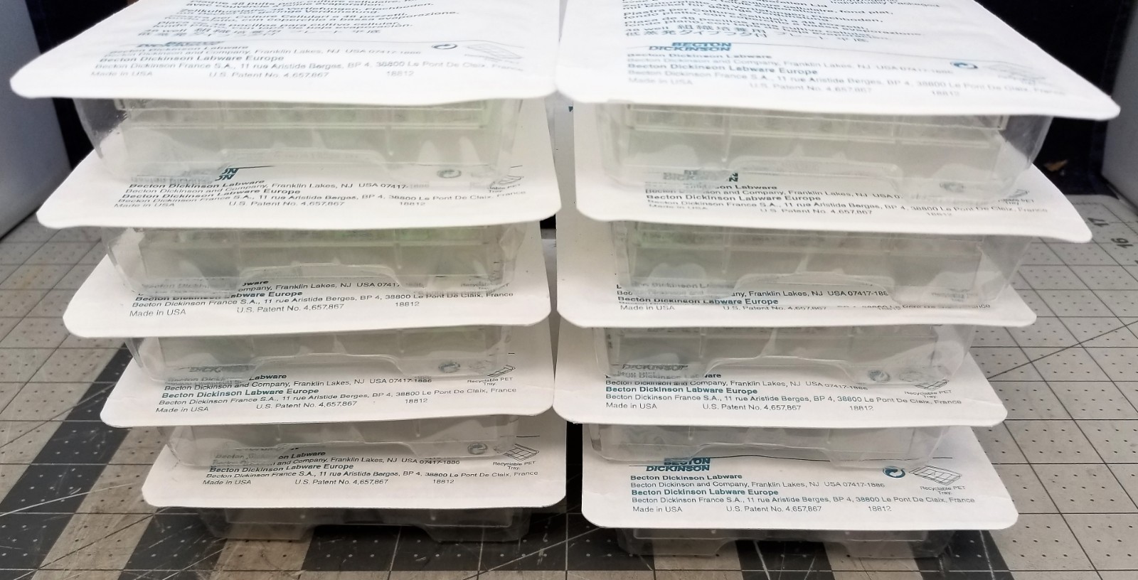 (10) 48 Well Tissue Culture Microplates Becton Dickinson Falcon 353078 [Z3S3]