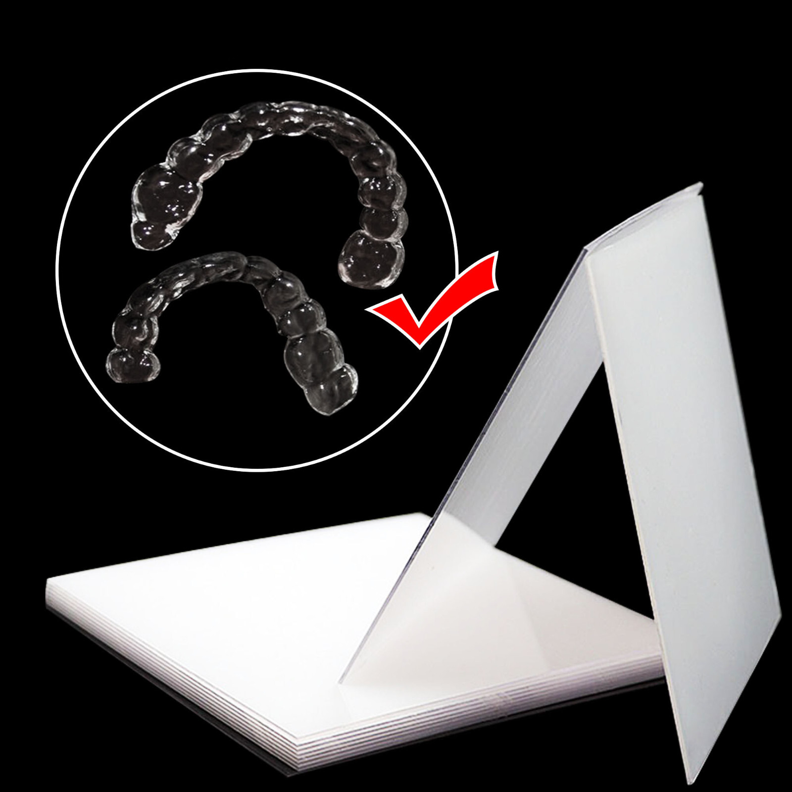 Dental Splint 3.0mm Thermoforming Material Sheet For Vacuum Forming Soft 5”x5”