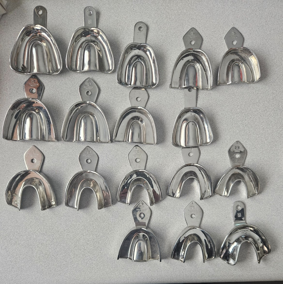 Bosworth / Patterson Brand Stainless Steel Trays (17 TOTAL TRAYS SEE DESCRIPTION