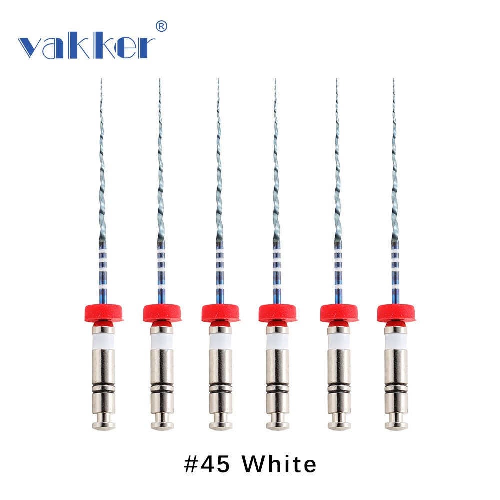V Blue Dental NiTi Rotary Endo Files Heat Activated Root Canal File 25mm 21mm