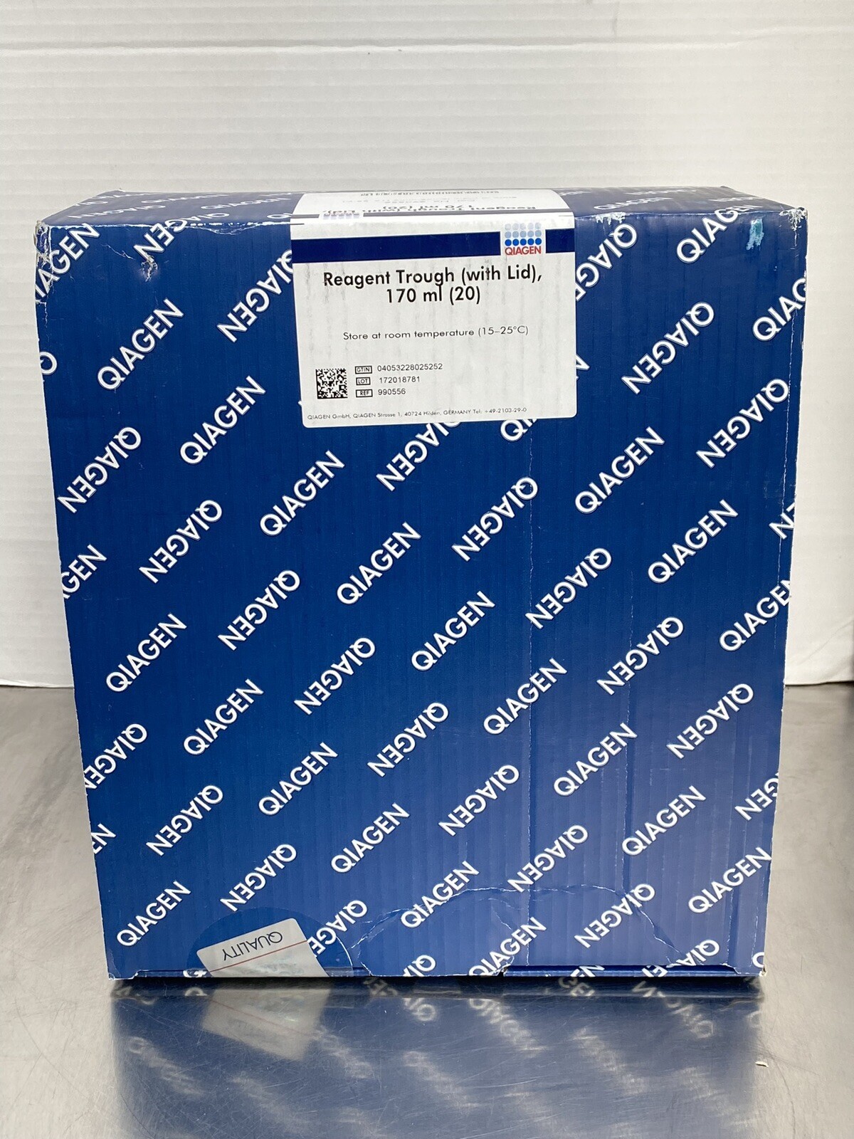 New QIAGEN 990556 Reagent Trough with Lid 170mL, 20/PK, SEALED BOX!