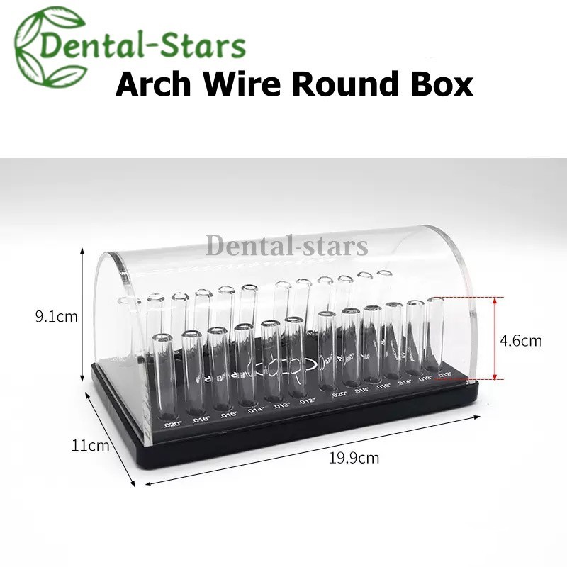 1x Dental Orthodontic Arch Wire Holder Power Chian Acrylic Organizer Storage Box