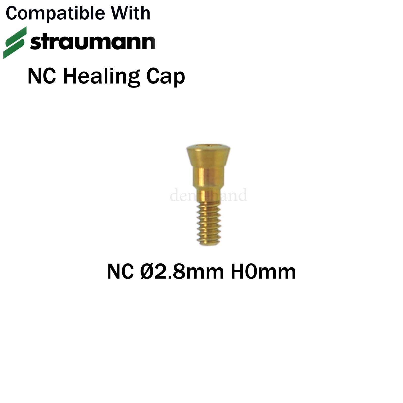 NC Dental Closure Screw NC Healing Cap Abutment Height 0/0.5mm Fit Straumann ITI