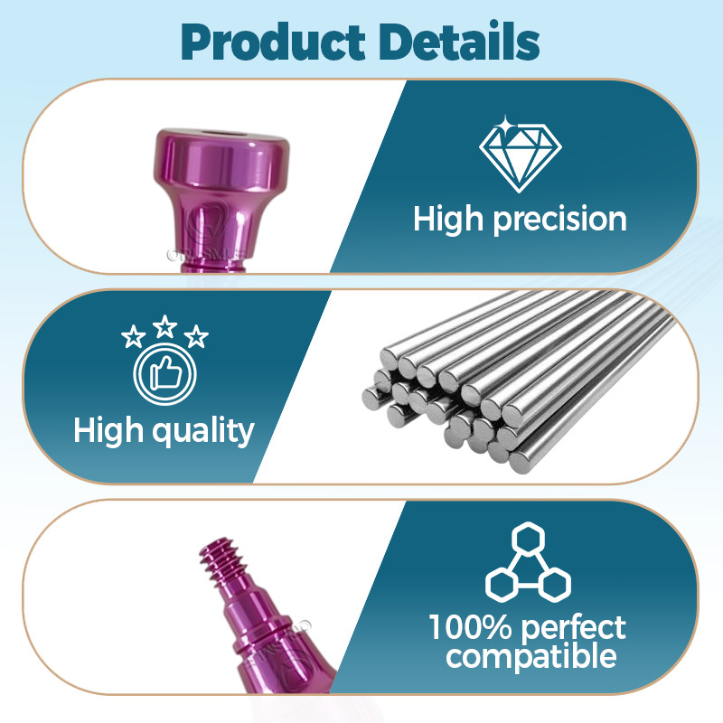 1/4/6/8/10/20pc Healing abutment fit to Straumann BLX RB platform D5.0 GH1.5-3.5