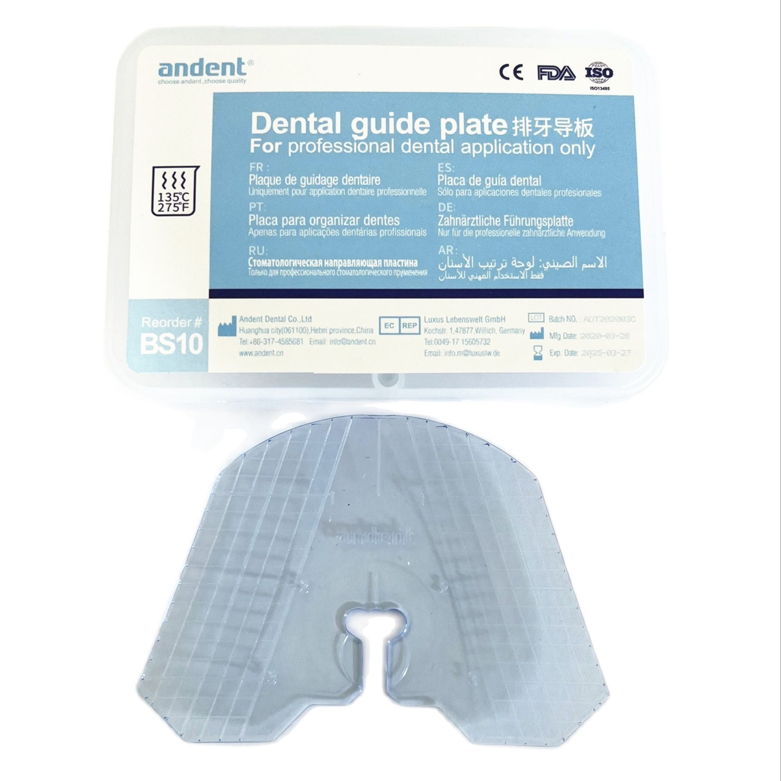 1-10Kit Dental Guide Template Plate For Complete Denture False Teeth Articulator