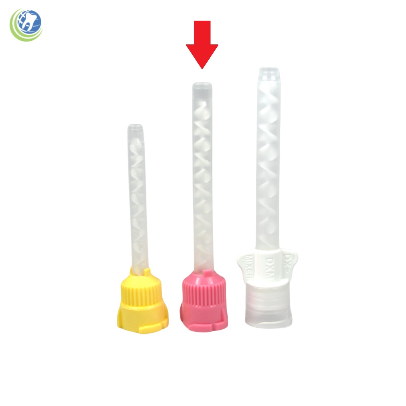 Dental Pink HP Mixing Tips Type 5.4mm x 48 Medium Body Monophase VP-8106