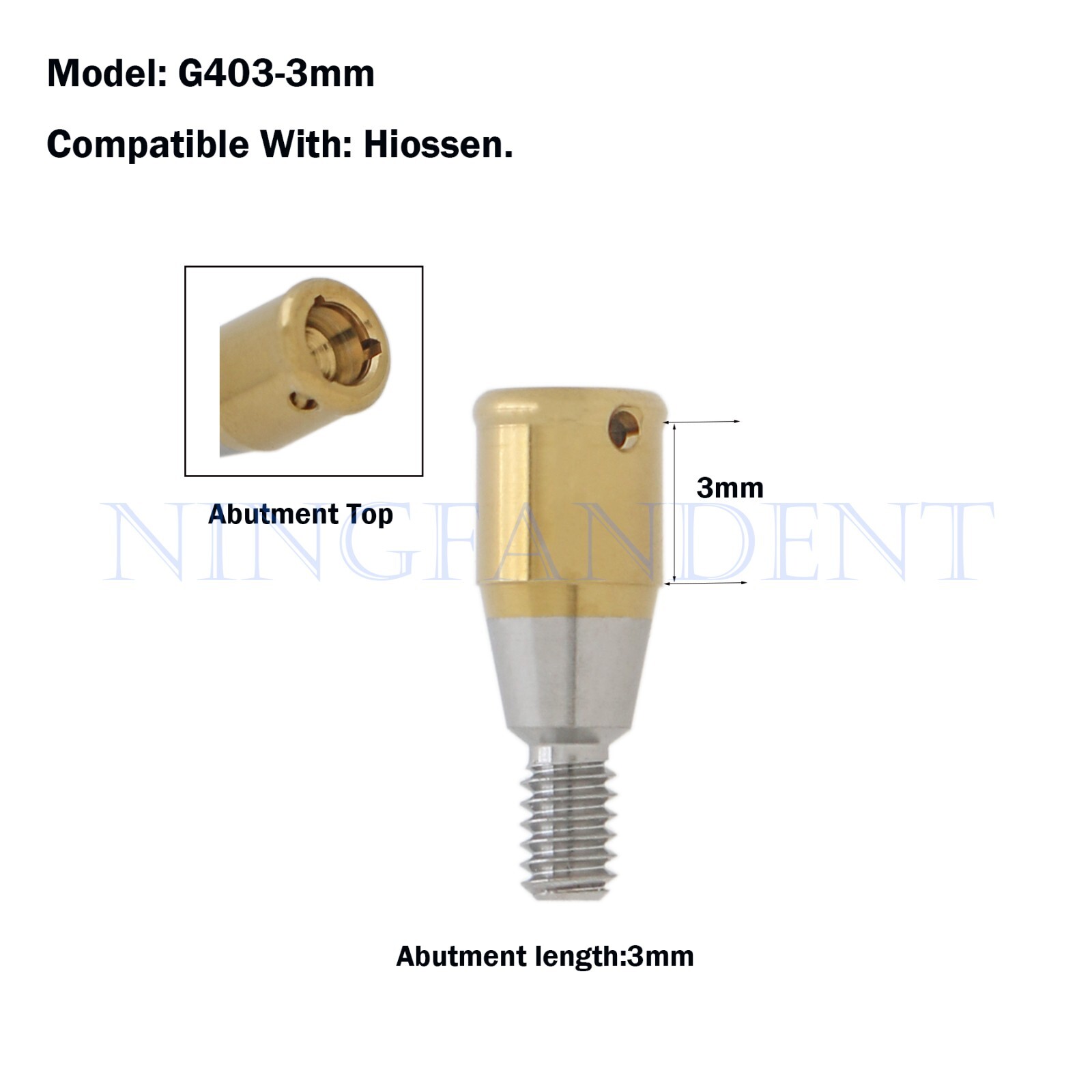 Implant For HIOSSEN Regular Locat0r Abutment AH=3.0mm ,Overdenture Insertion Cap