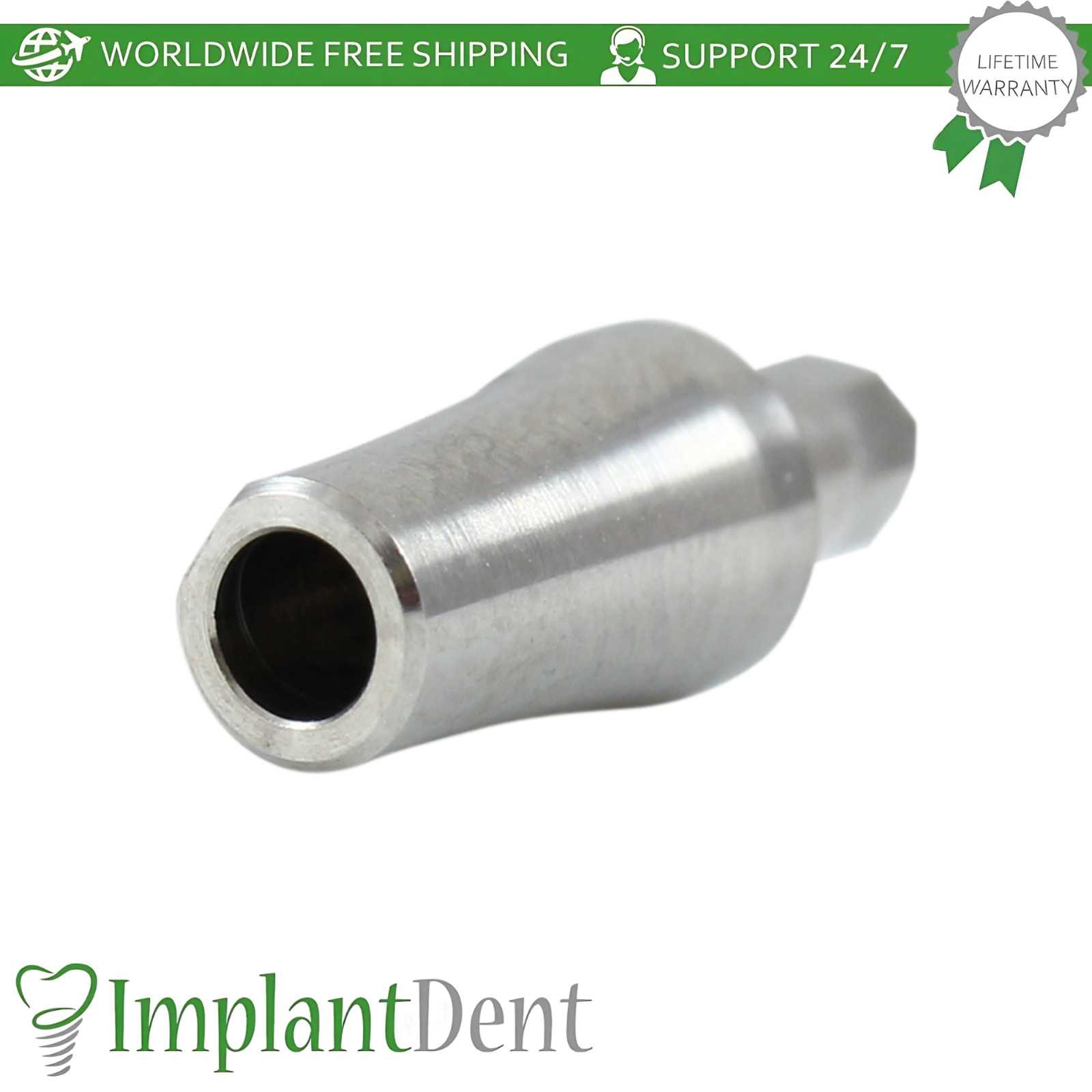 X5 CNP Conical Hex 2.25mm Dental Fixture and Straight Prosthetic NP Ø3.5mm