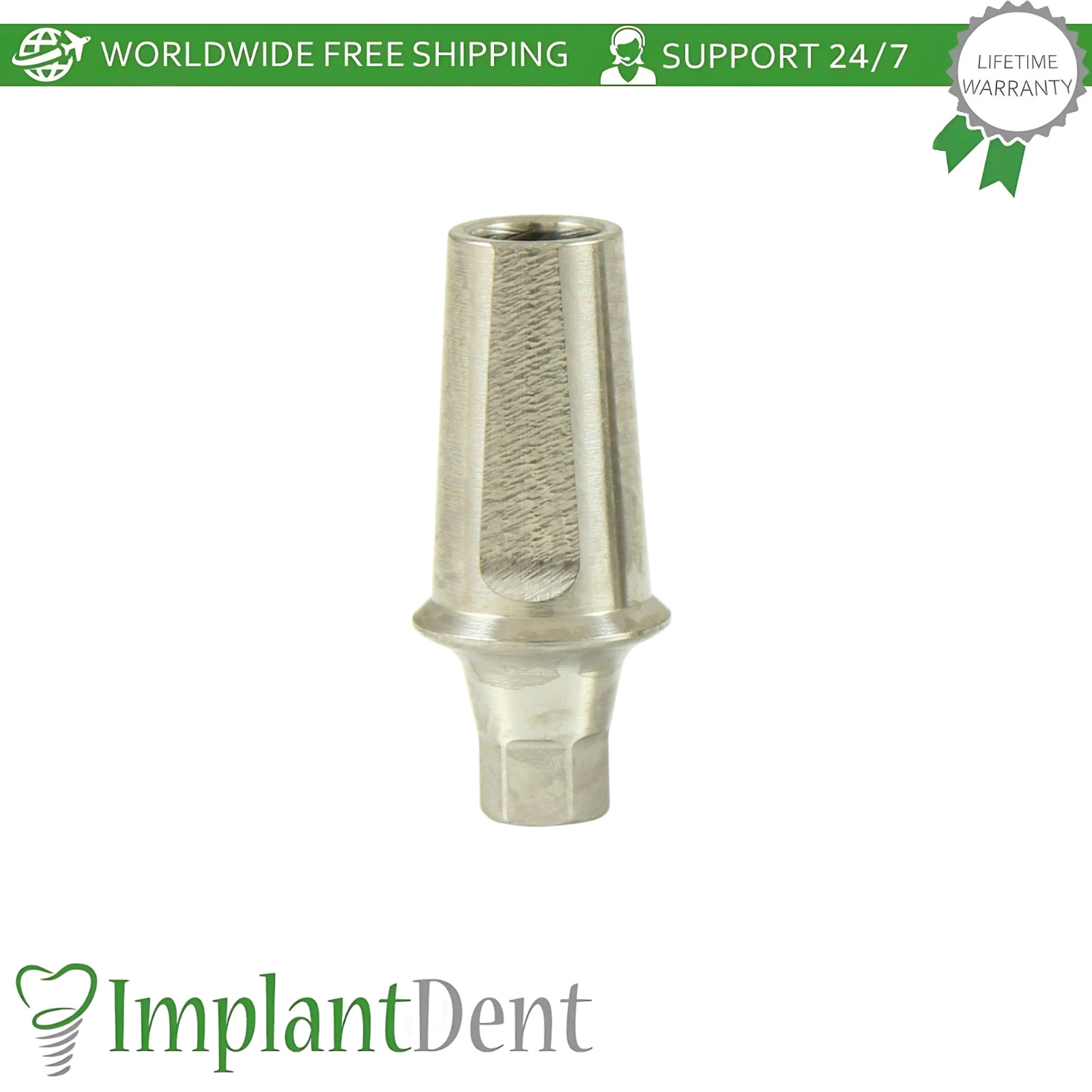 0sstem TS Compatible Mini Platform Straight Dental Prosthetic with Shoulder