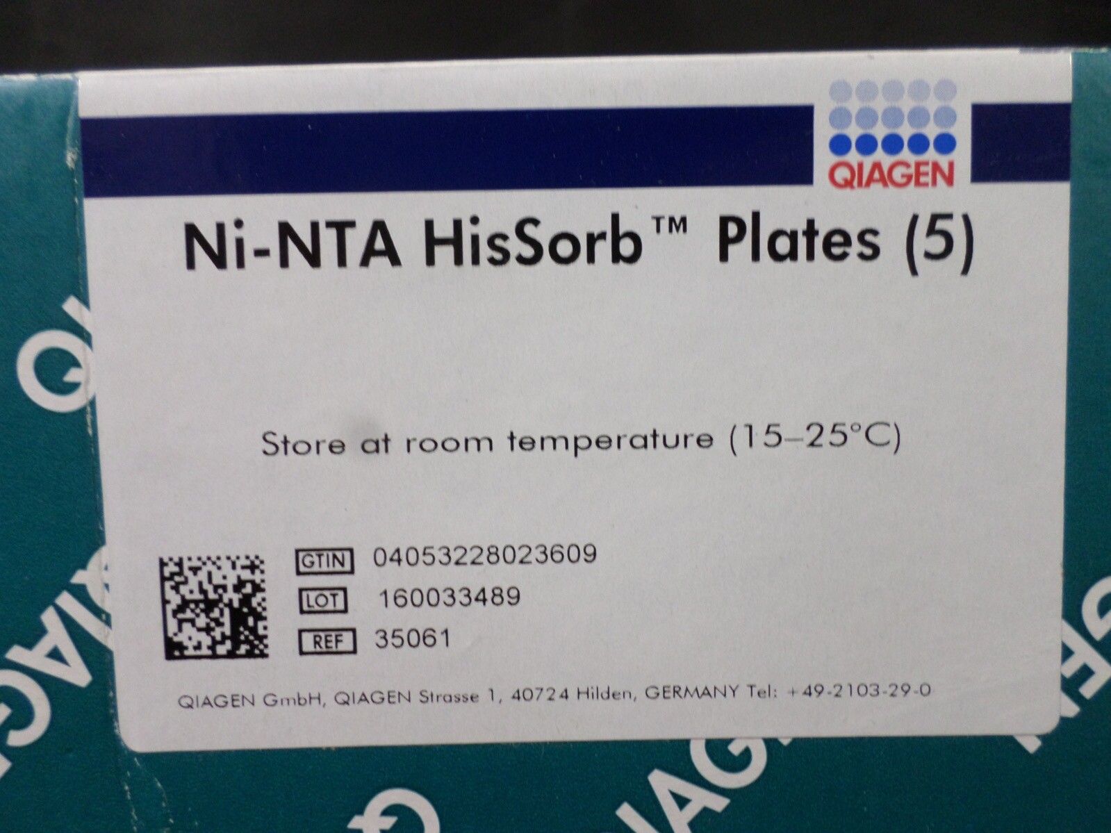 QIAGEN Ni-NTA Coated Transparent 96-Well HisSorb Plates 35061 (5/Box)