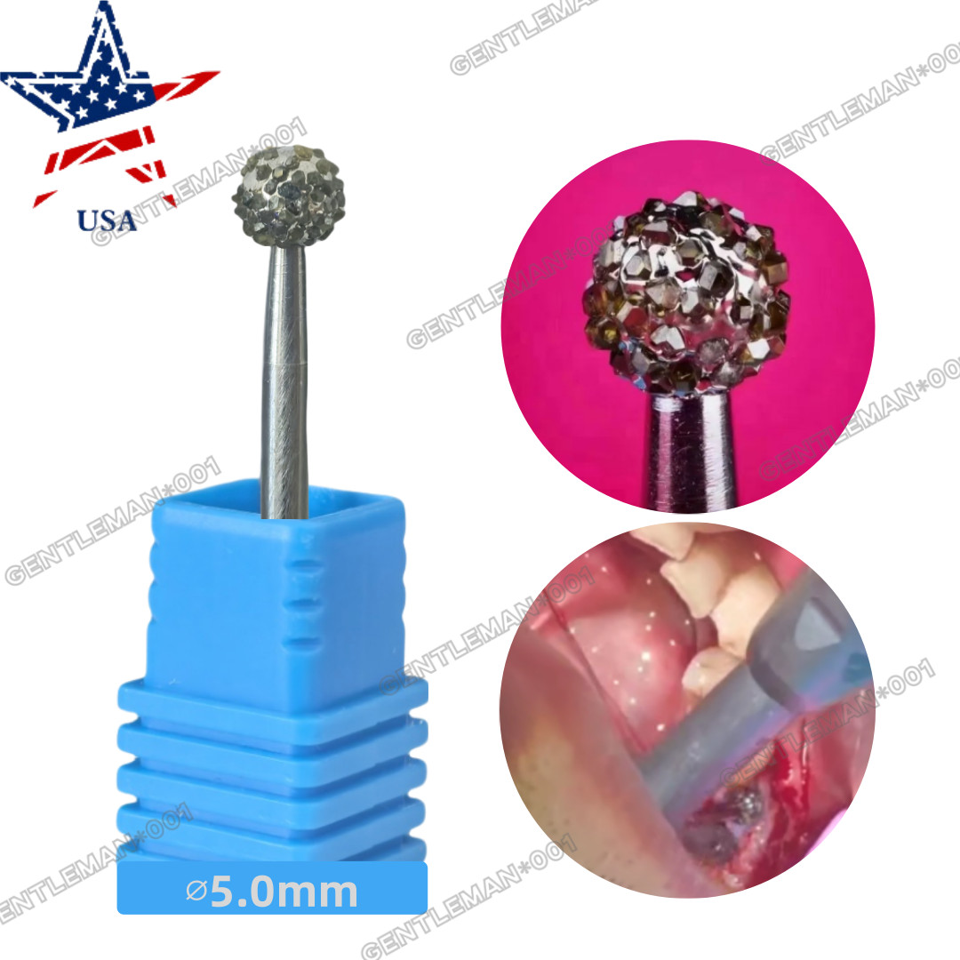 Dental Degranulation Remove Round Ball Drills Debridement Remnants Bone Tissue