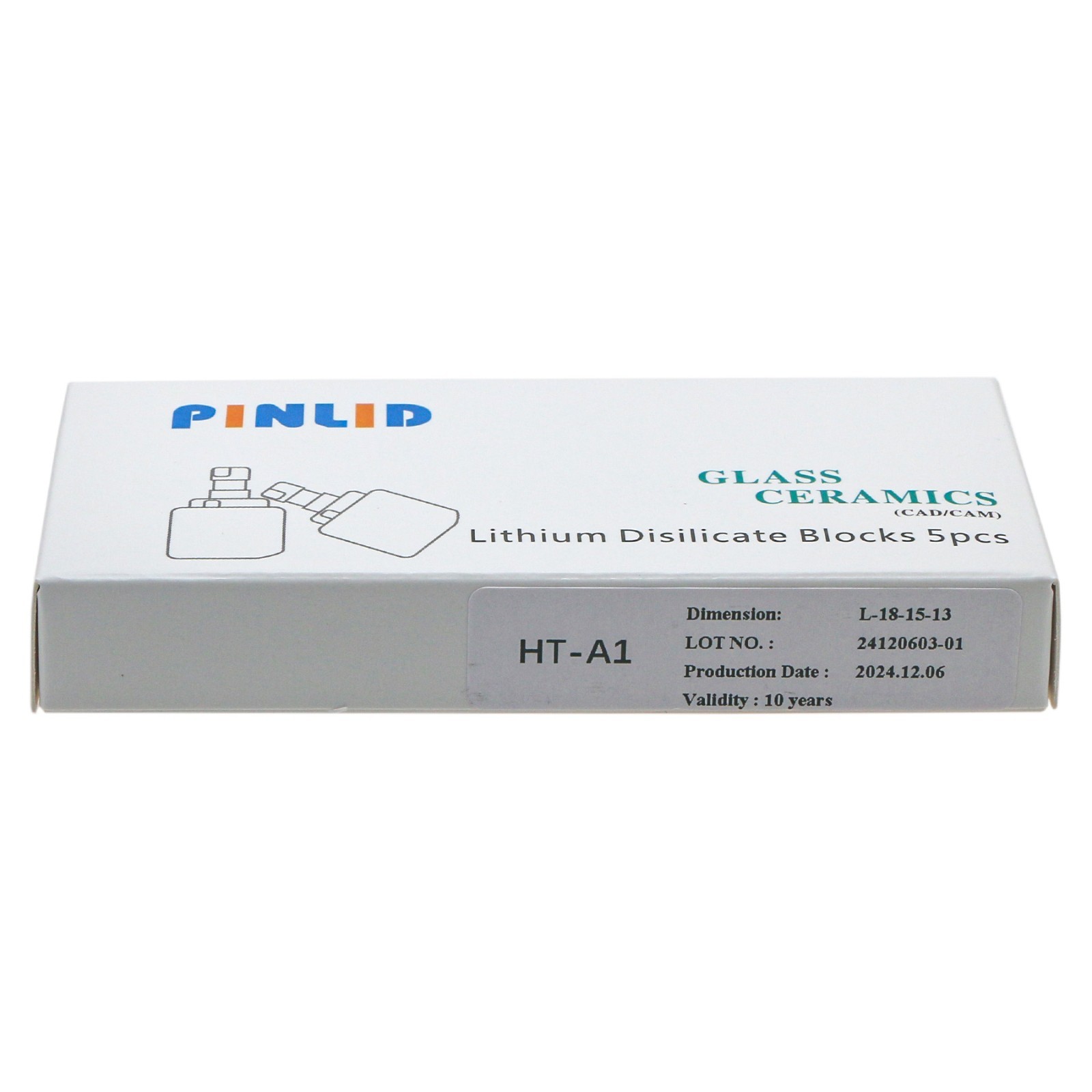 Dental CAD/CAM Lithium Disilicate Glass Ceramic Blocks C14 HT High Translucency