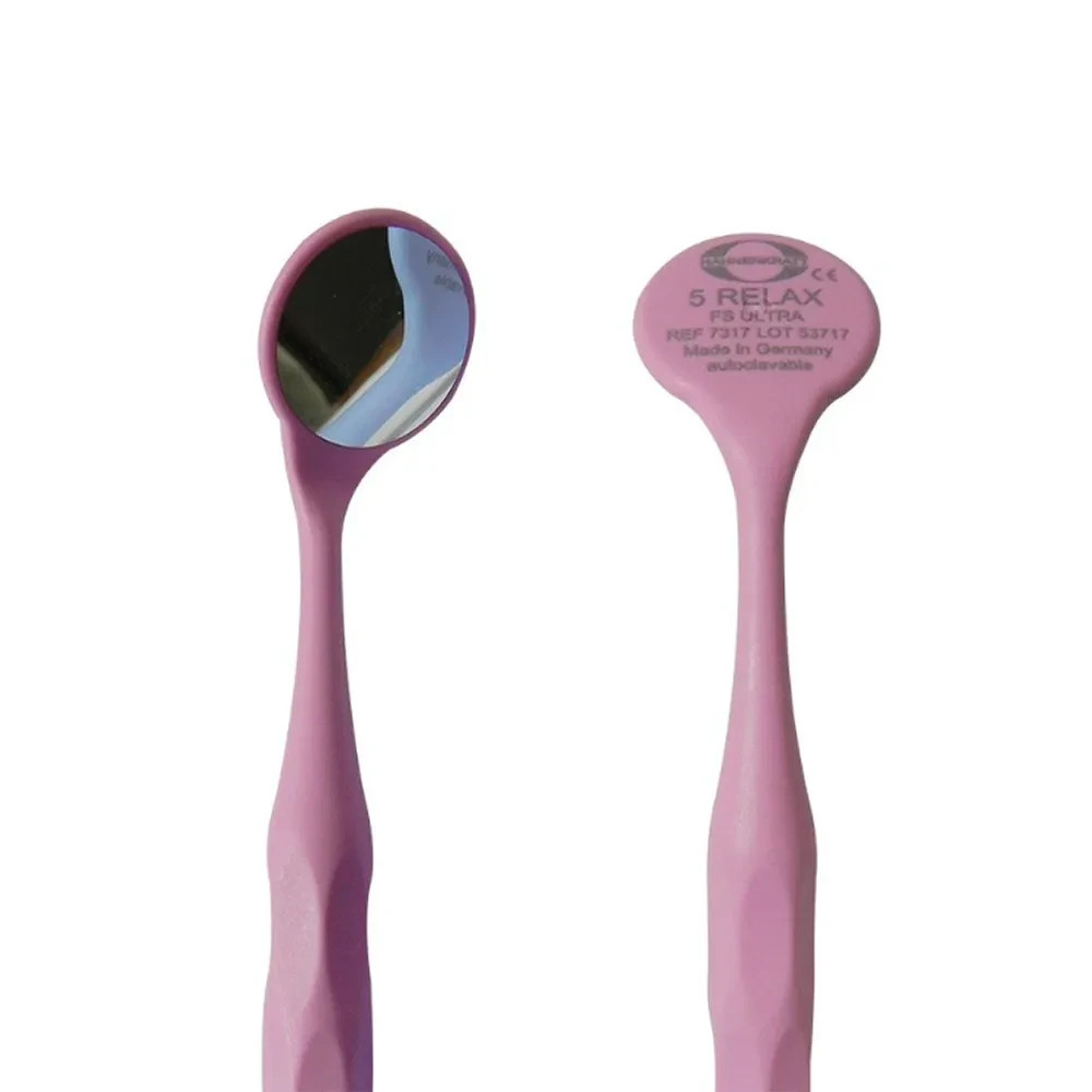 HAHNENKRATT DENTAL RELAX FS Rhodium Mouth Mirrors REF 7110-size 5 10 ASSORTMENT