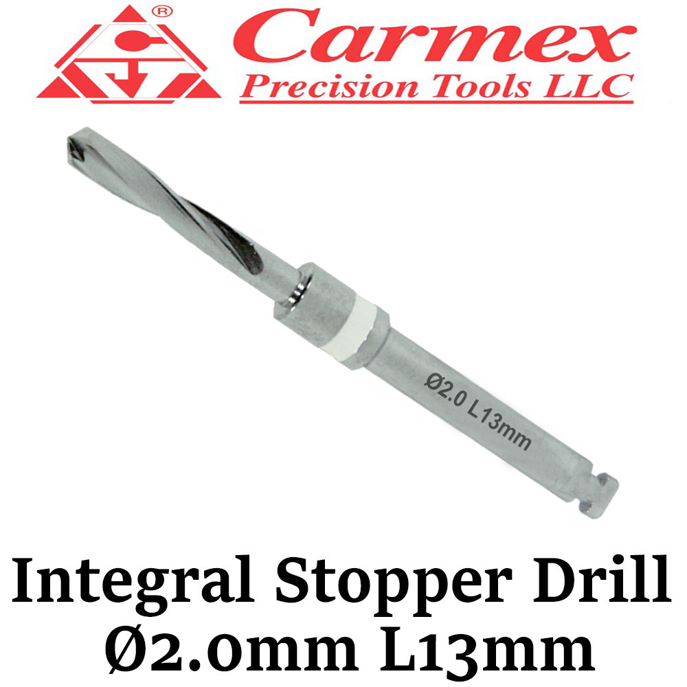 1x Carmex Dental Implant Surgical Integral Stopper Drill Irrigation Ø2.0mm