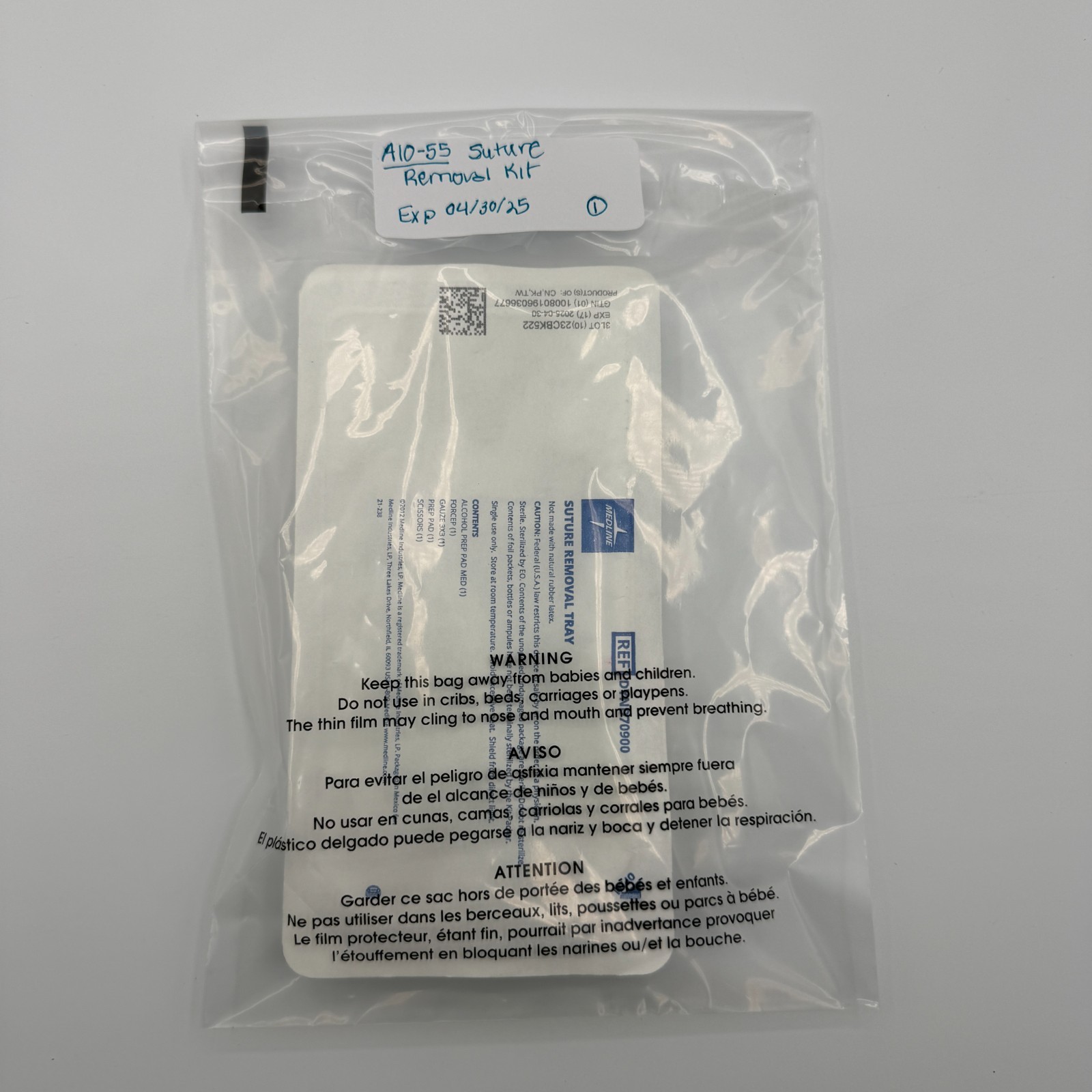 Skin Suture Removal Sterile Tray 1 count Exp. 04/30/25 New & Sealed (A10-55)