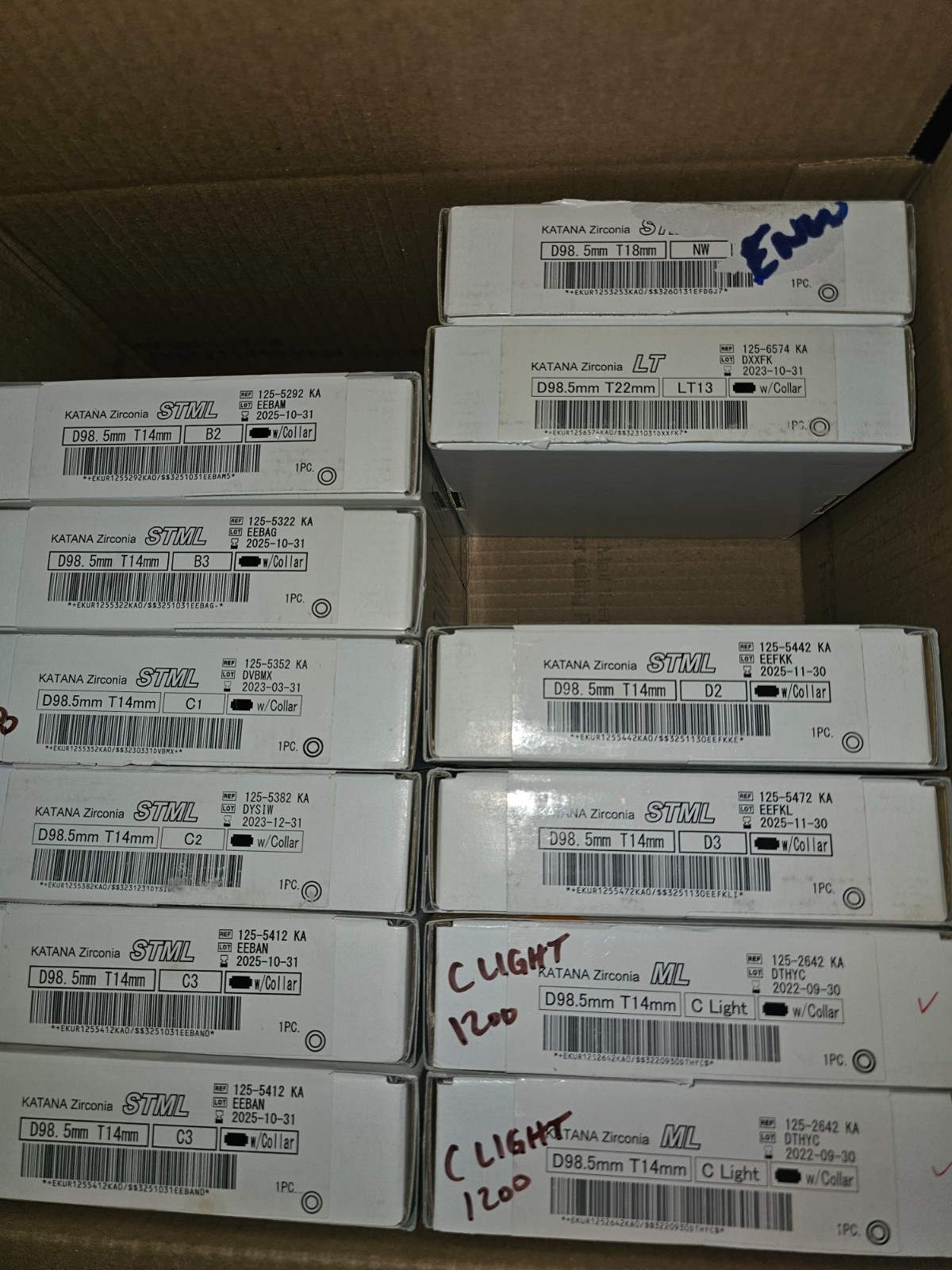 Dental Zirconia Disc LOT – Katana STML/ML – NEW