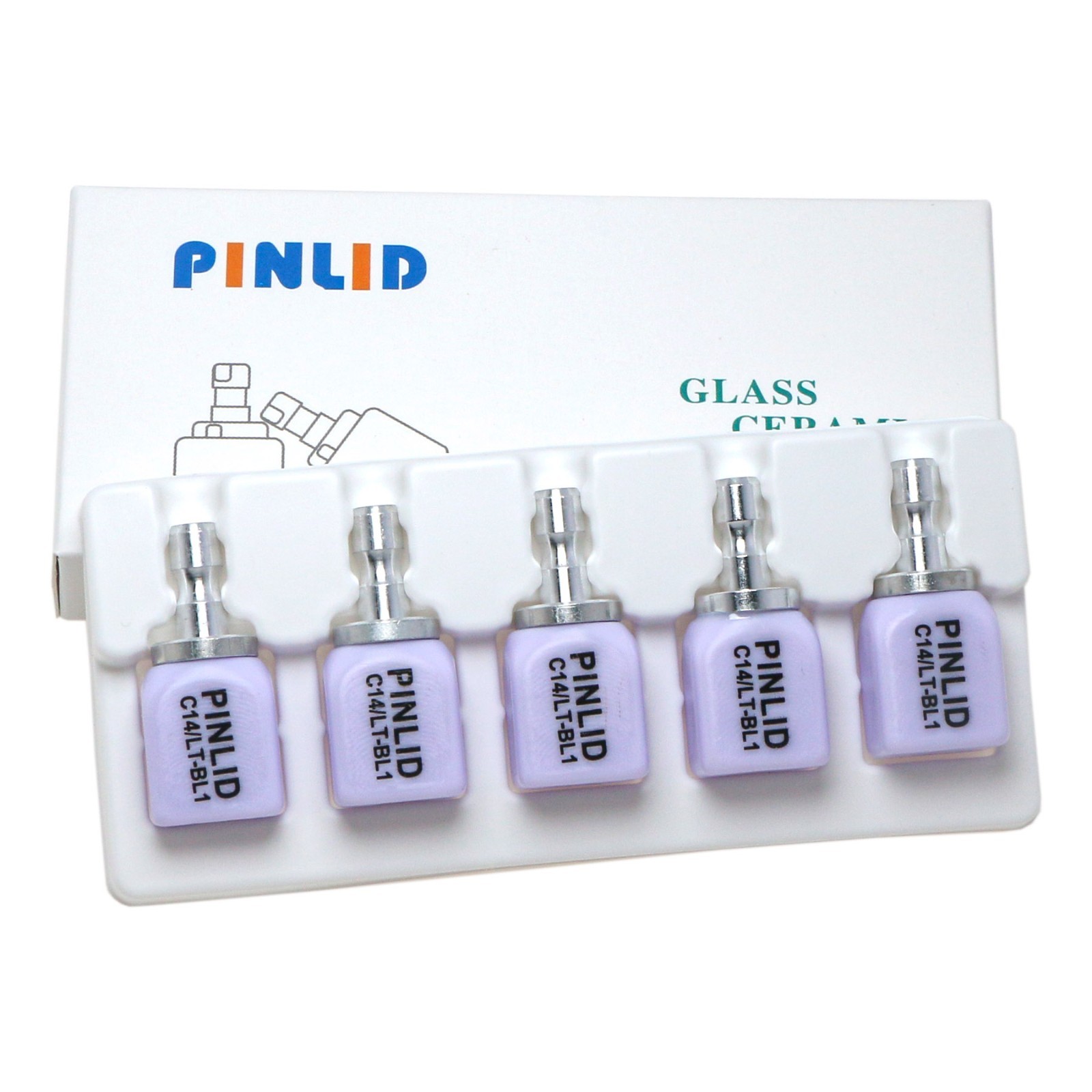 Dental Emax CAD/CAM Cerec Blocks Glass Ceramic Lithium Dislicate Block HT/LT C14