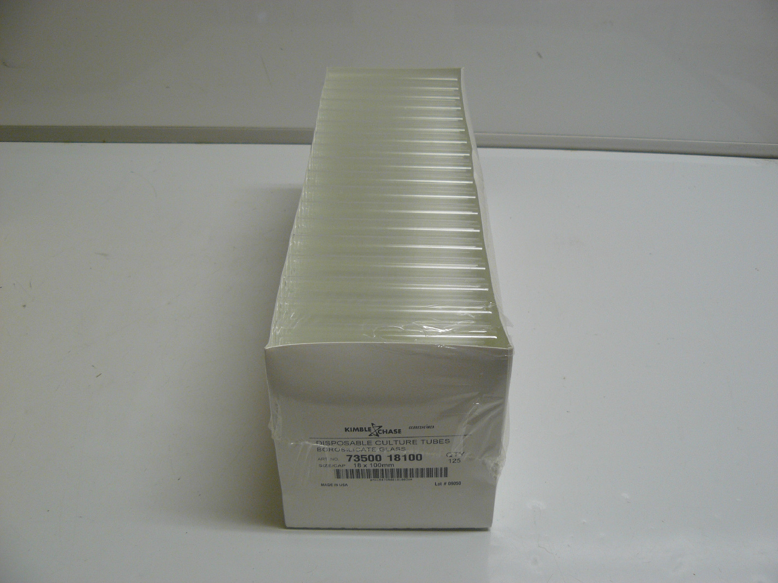 KIMBLE CHASE 73500-18100 DISPOSABLE CULTURE TUBES 18X100MM NEW