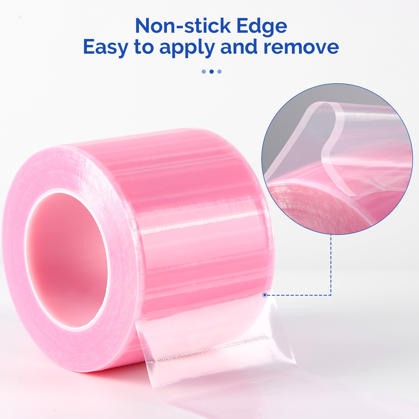 8 Rolls Pink Barrier Film 4″ x 6″ Adhesive Surface 1200 Sheets for Dental Tattoo