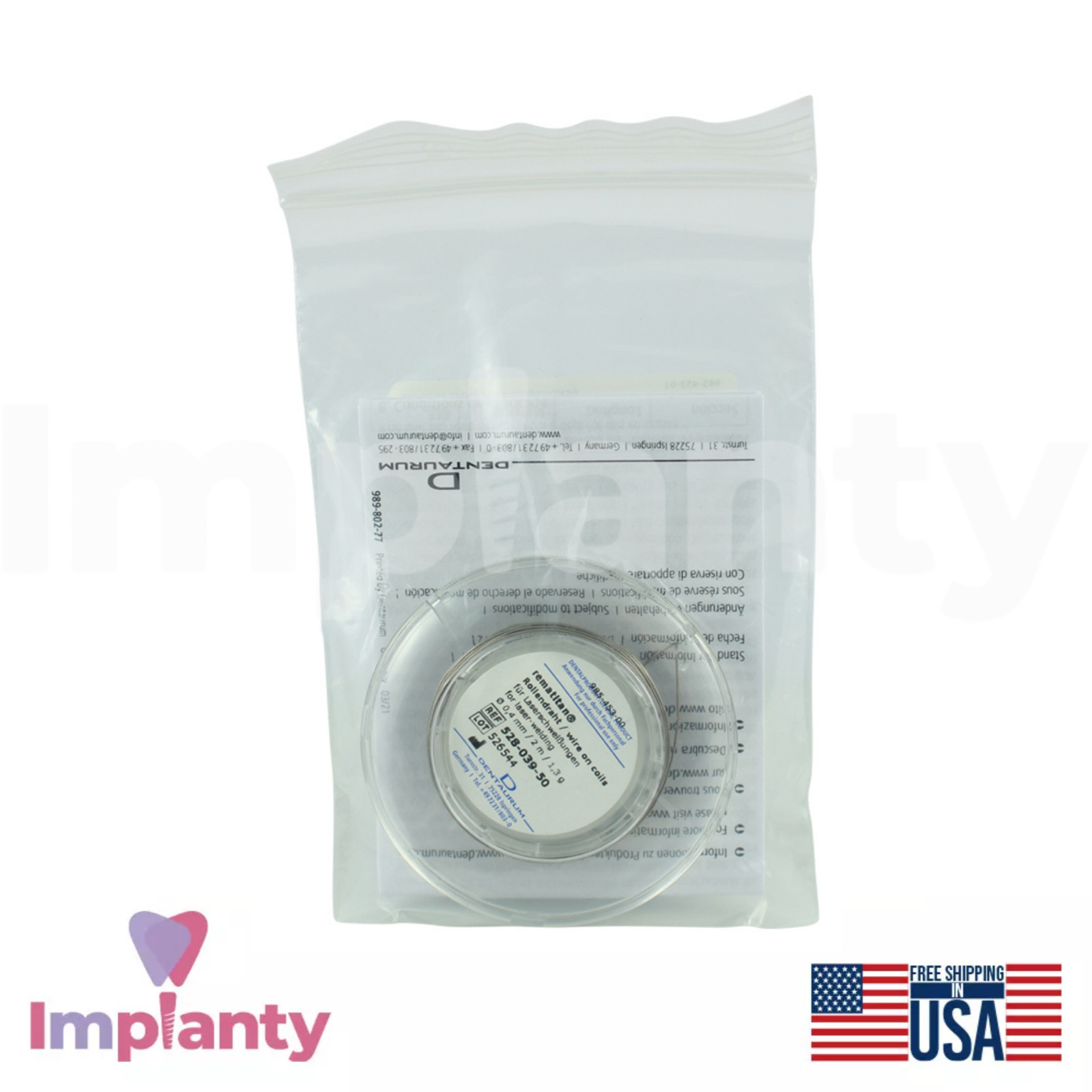 Dental Titanium Laser Welding Wire Solder Roll 2m Length Filler Material
