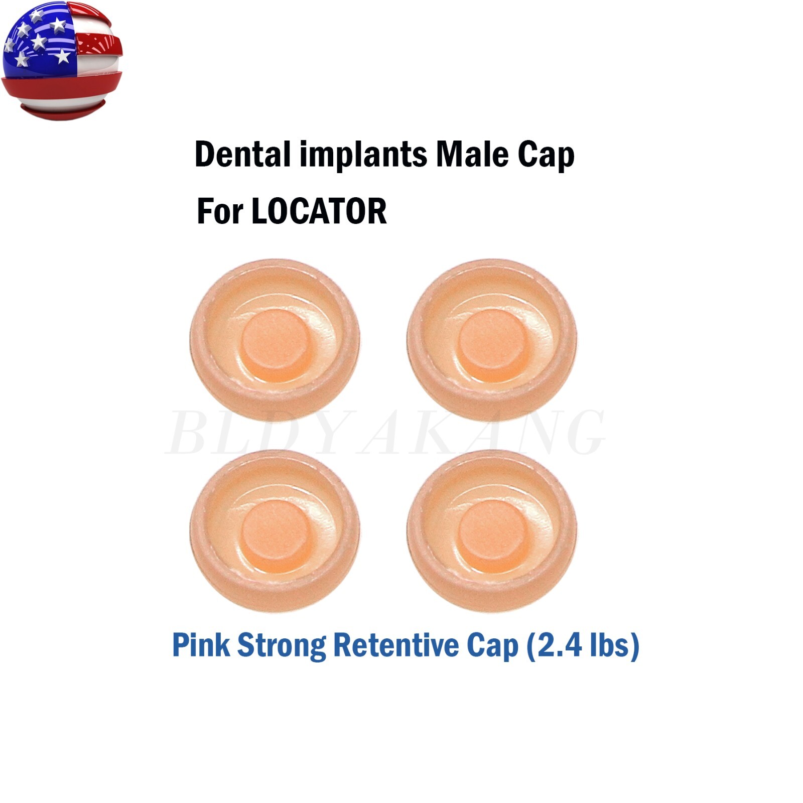 Dental Overdenture Abutment Male Cap Tool for ZIMMER Screw-Vent 3.5 Platform
