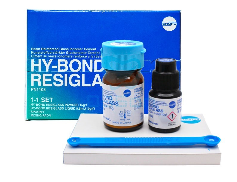 Shofu Hy-Bond Resiglass Resin Modified Glass Ionomer Dental Cement 15gm/8.6ml