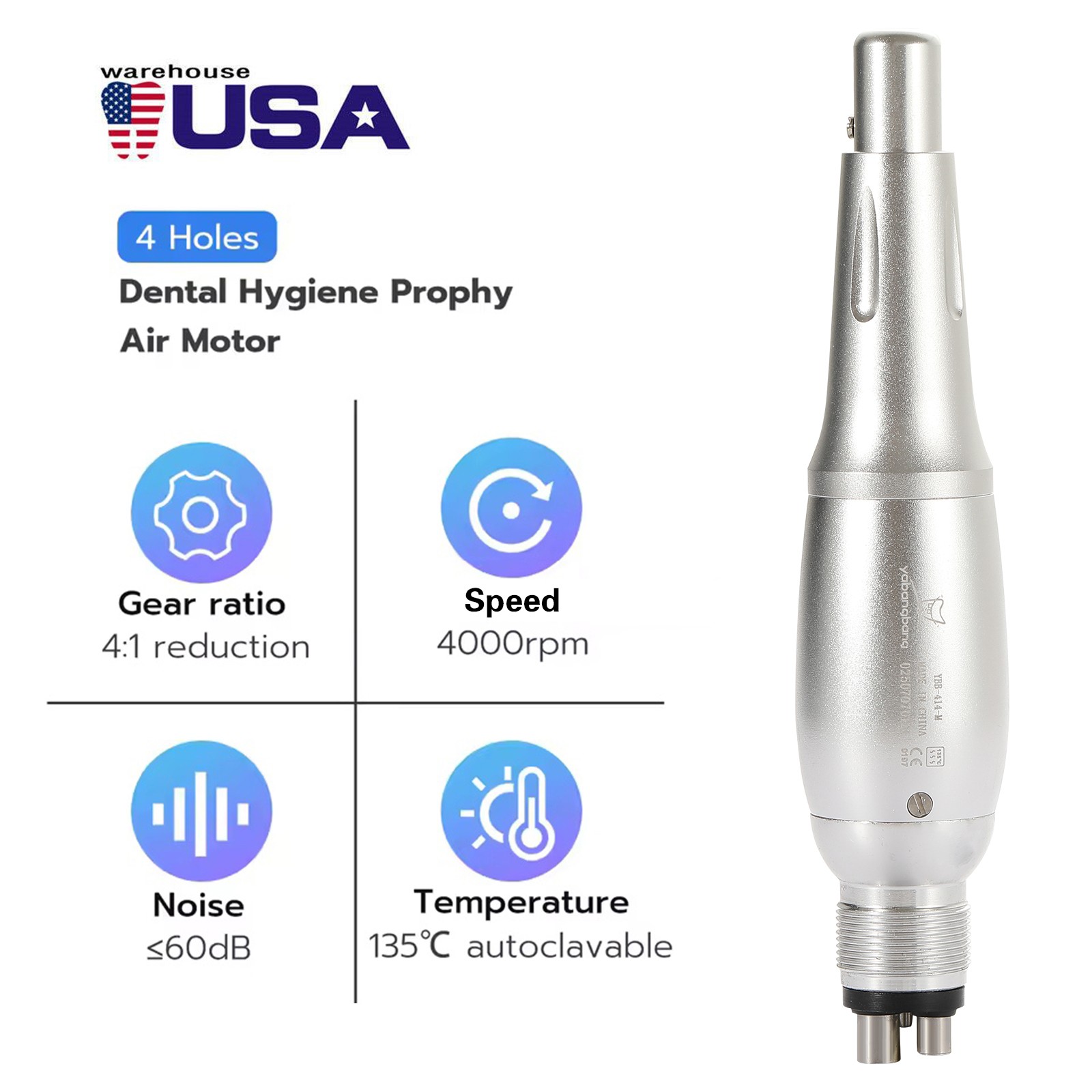 YUSEN Dental Cartridge Rotor Ceramic Bear Fit COXO Fiber Optic Handpiece CX207G