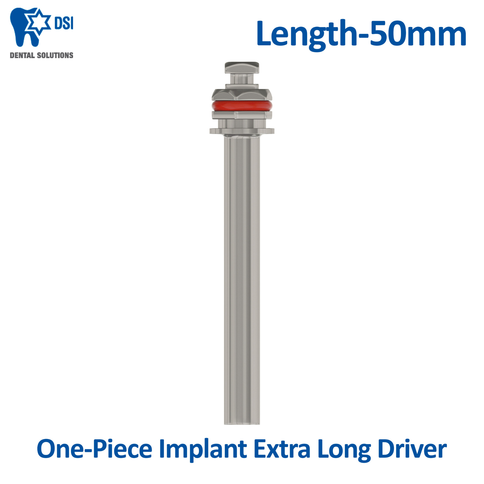 Dental Insertion Tool Instrument Hex Driver Long Adapter For One-Piece Fixture
