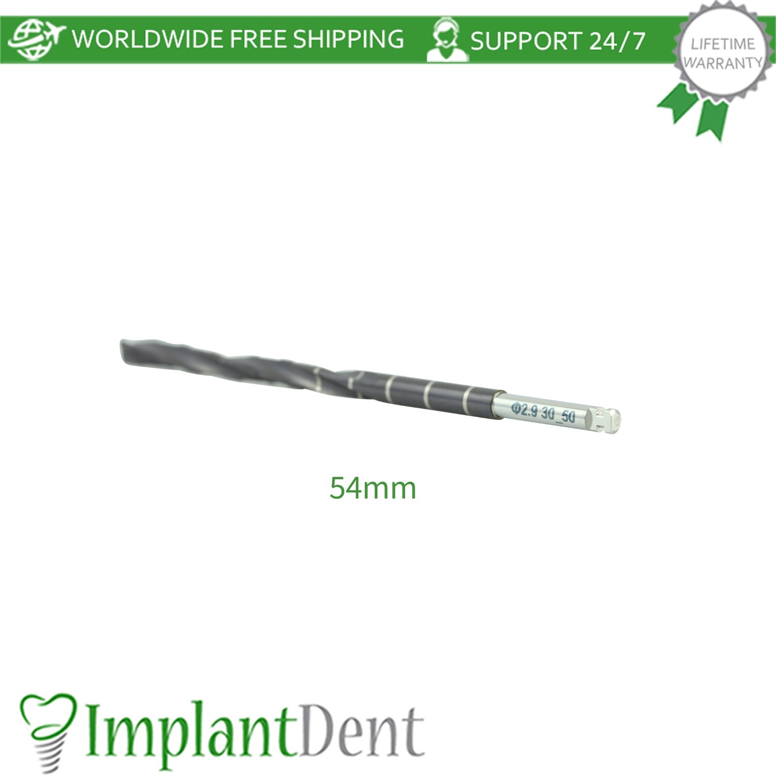 Dental Zygomatic Drill Ø2.9mm For Zygomatic Im plants Stainless Steel Tool
