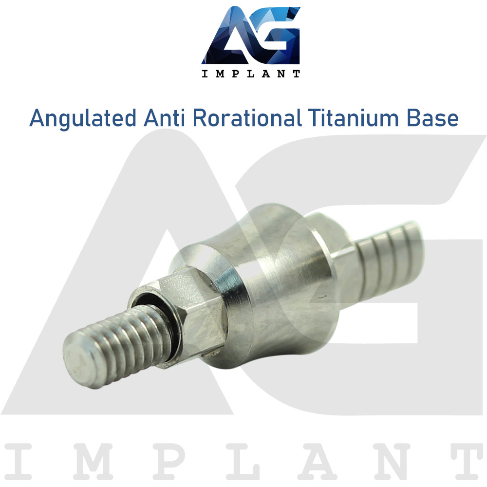 Angulated Titanium Base Anti Rotational Prosthetic System Int Hexagon 2.42mm