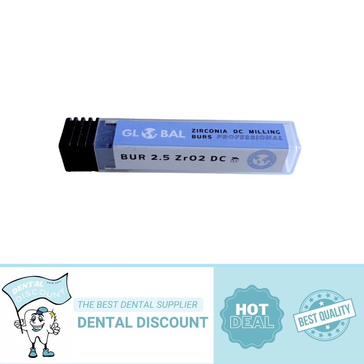 Dental Zirconia DC Milling Burs Bur 2.5 Zr02 DC Compatible SIRONA inLab MC X5